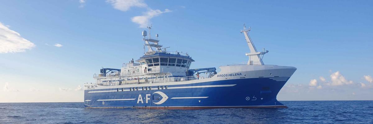 FV Argos Helena at sea